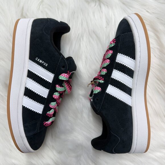 Adidas Campus 00s Campus Black Lucid Pink White Womens Shoes JH7272 NEW Multi Sz - Picture 4 of 4